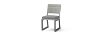 Milo™ Gray Set of 8 Sunbrella® Outdoor Dining Chairs - Charcoal Gray