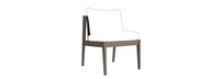 Del Mar Outdoor Dining Side Chair Frame - Weathered Teak