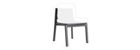 Santorini Outdoor Dining Side Chair Frame - White