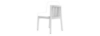 Santorini Outdoor Dining Side Chair Frame - Zinc