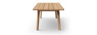 Santorini Outdoor 108" Rectangle Dining Table - Natural Teak