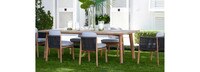 Santorini Outdoor 108" Rectangle Dining Table - Natural Teak