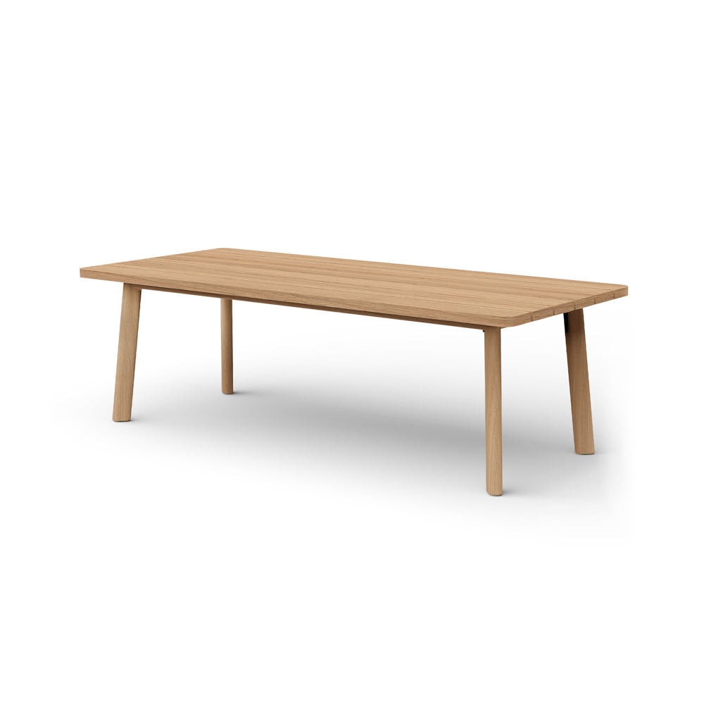 Santorini Outdoor 108" Rectangle Dining Table - Natural Teak