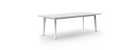 Santorini Outdoor 108" Rectangle Dining Table - White