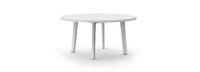 Santorini Outdoor 60" Round Dining Table - White