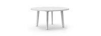 Santorini Outdoor 72" Round Dining Table - White