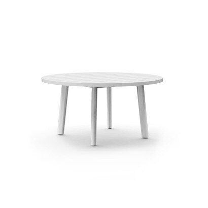 Santorini Outdoor 72" Round Dining Table - White