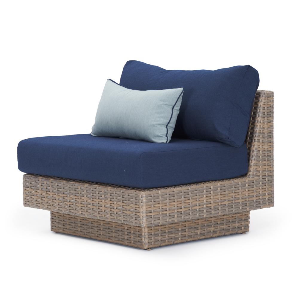 PortofinoÃ‚Â® Repose SunbrellaÃ‚Â® Outdoor Armless Chair - Laguna Blue