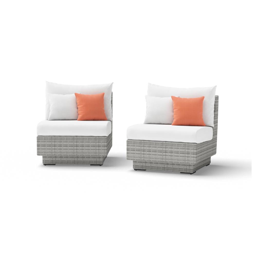 CannesÃ¢Â„Â¢ Armless Chairs - Cast Coral