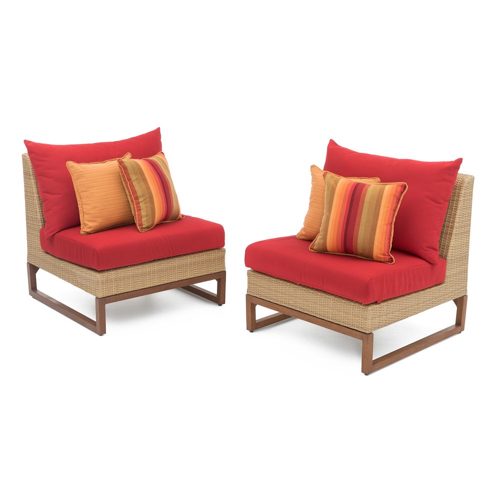 MiliÃ¢Â„Â¢ Armless Chairs - Sunset Red