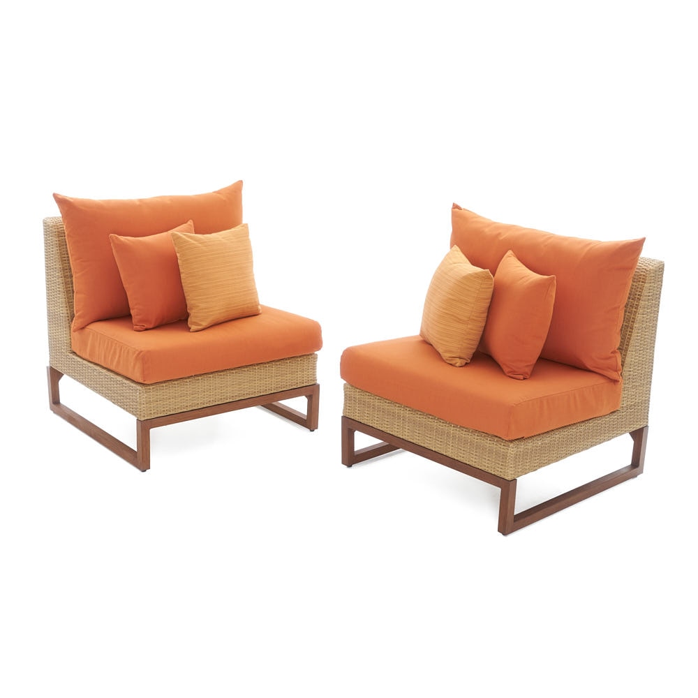 MiliÃ¢Â„Â¢ Armless Chairs - Tikka Orange