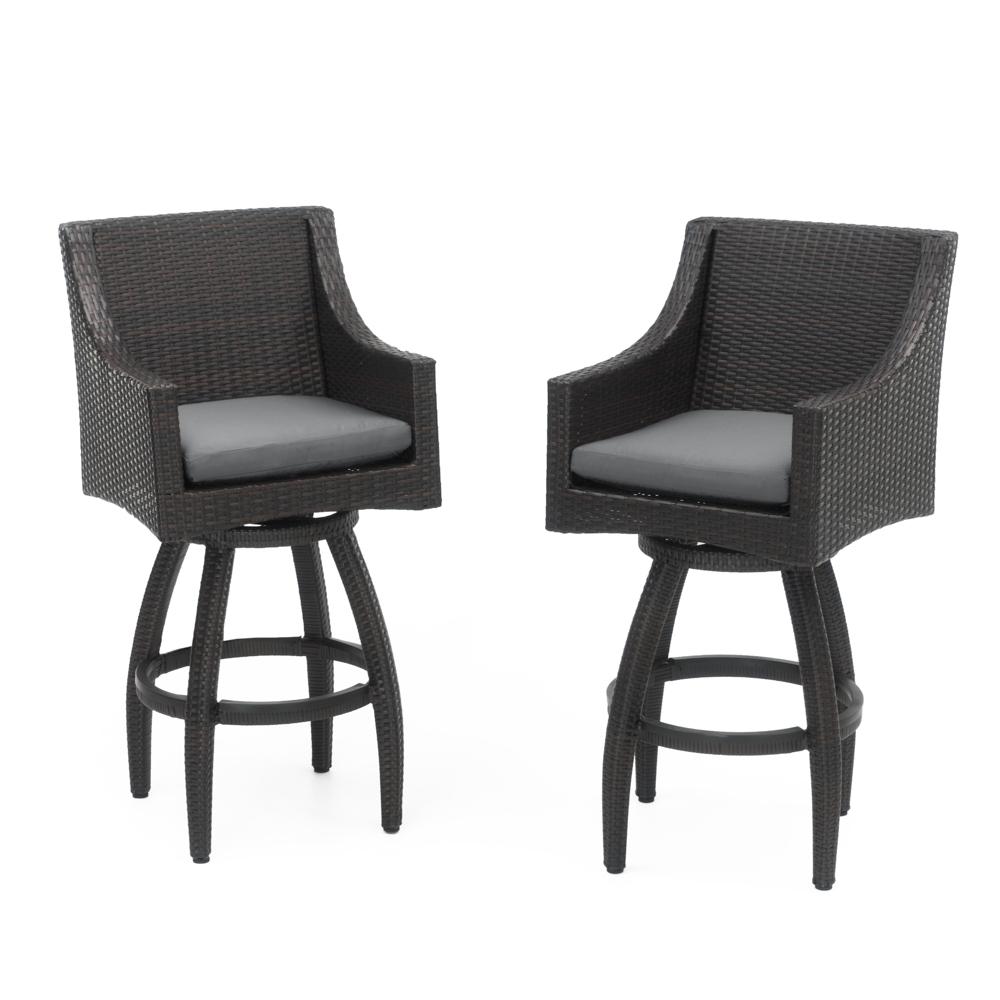 DecoÃ¢Â„Â¢ Swivel Barstool 2pk - Charcoal Gray