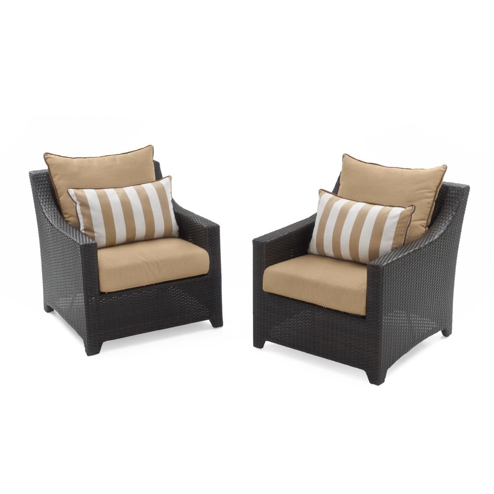 DecoÃ¢Â„Â¢ Set of 2 SunbrellaÃ‚Â® Outdoor Club Chairs - Maxim Beige