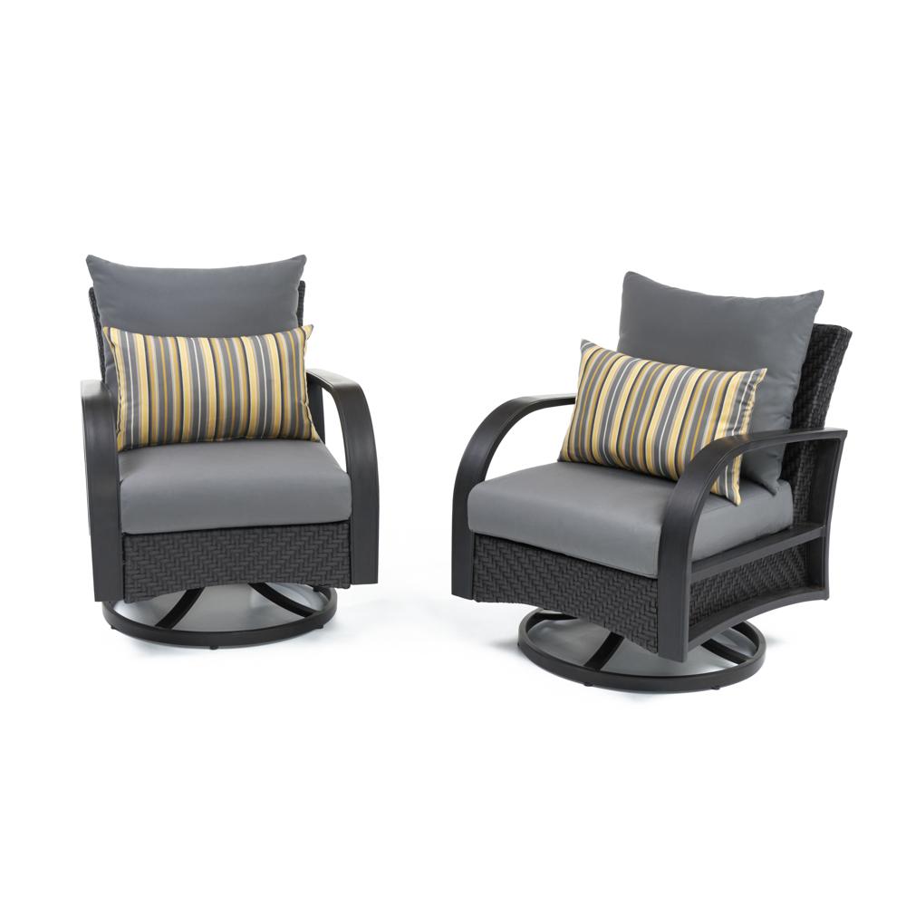 BarceloÃ¢Â„Â¢ Set of 2 SunbrellaÃ‚Â® Outdoor Motion Club Chairs - Charcoal Gray