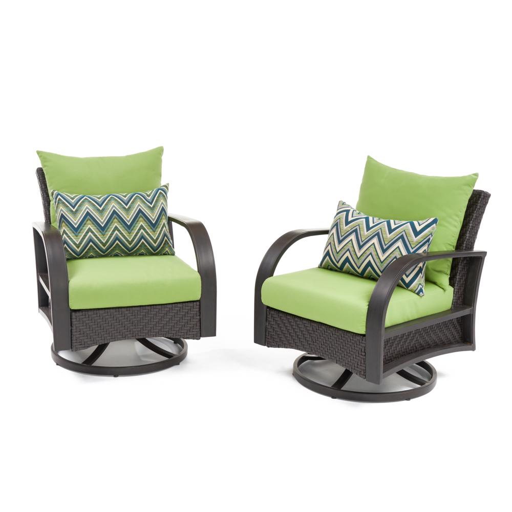 BarceloÃ¢Â„Â¢ Set of 2 SunbrellaÃ‚Â® Outdoor Motion Club Chairs - Ginkgo Green