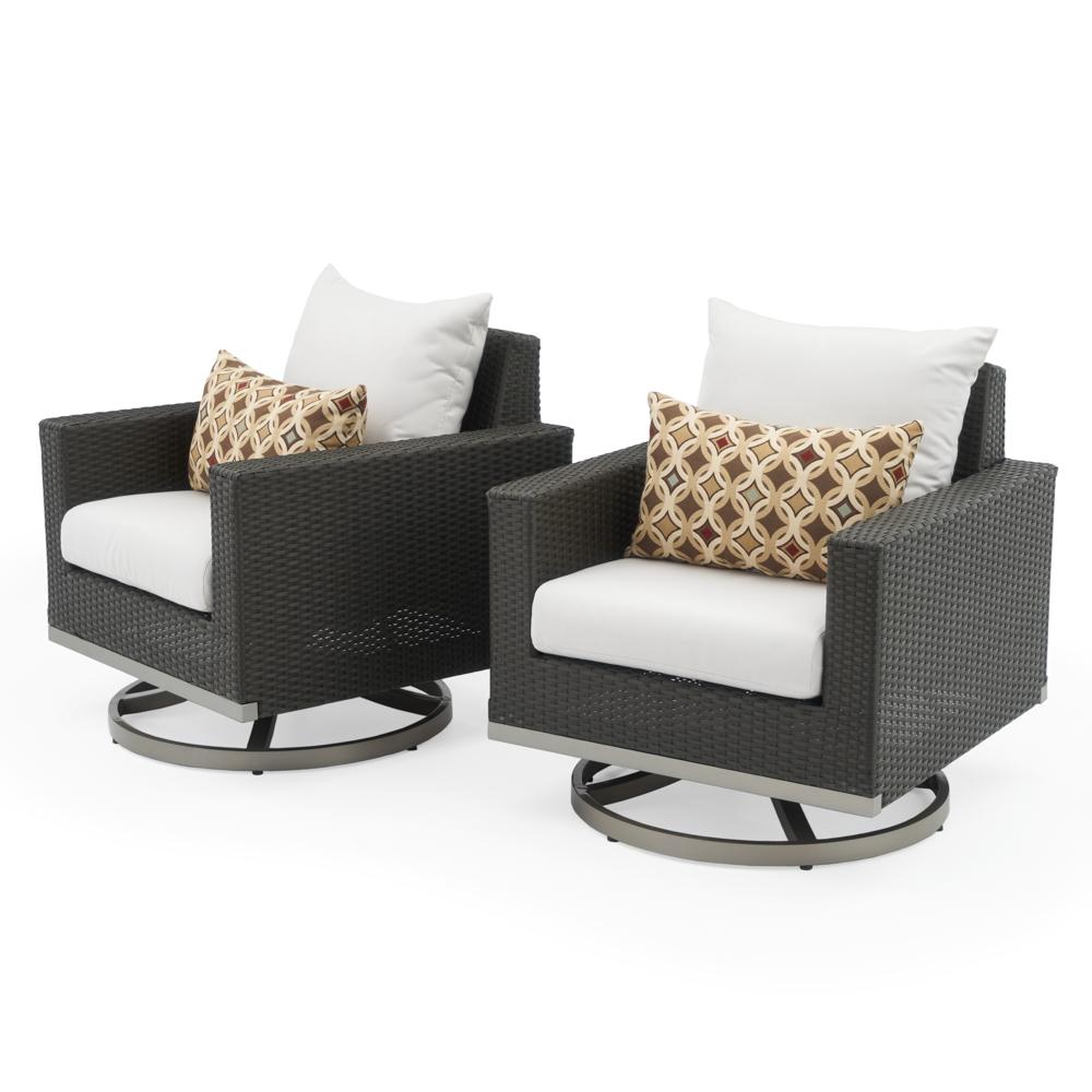 MiloÃ¢Â„Â¢ Espresso Motion Club Chairs - Moroccan Cream