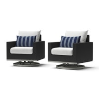 Milo™ Espresso Motion Club Chairs