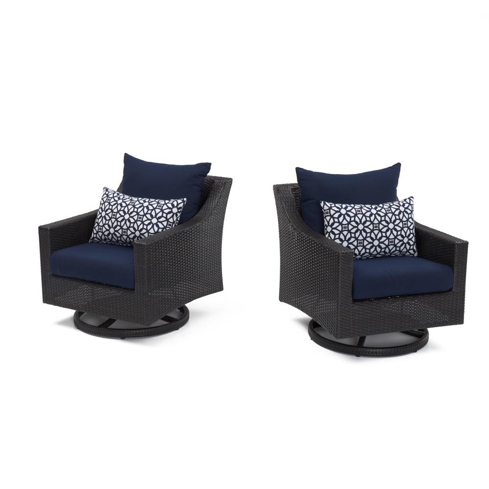 DecoÃ¢Â„Â¢ Set of 2 SunbrellaÃ‚Â® Outdoor Motion Club Chairs - Navy Blue