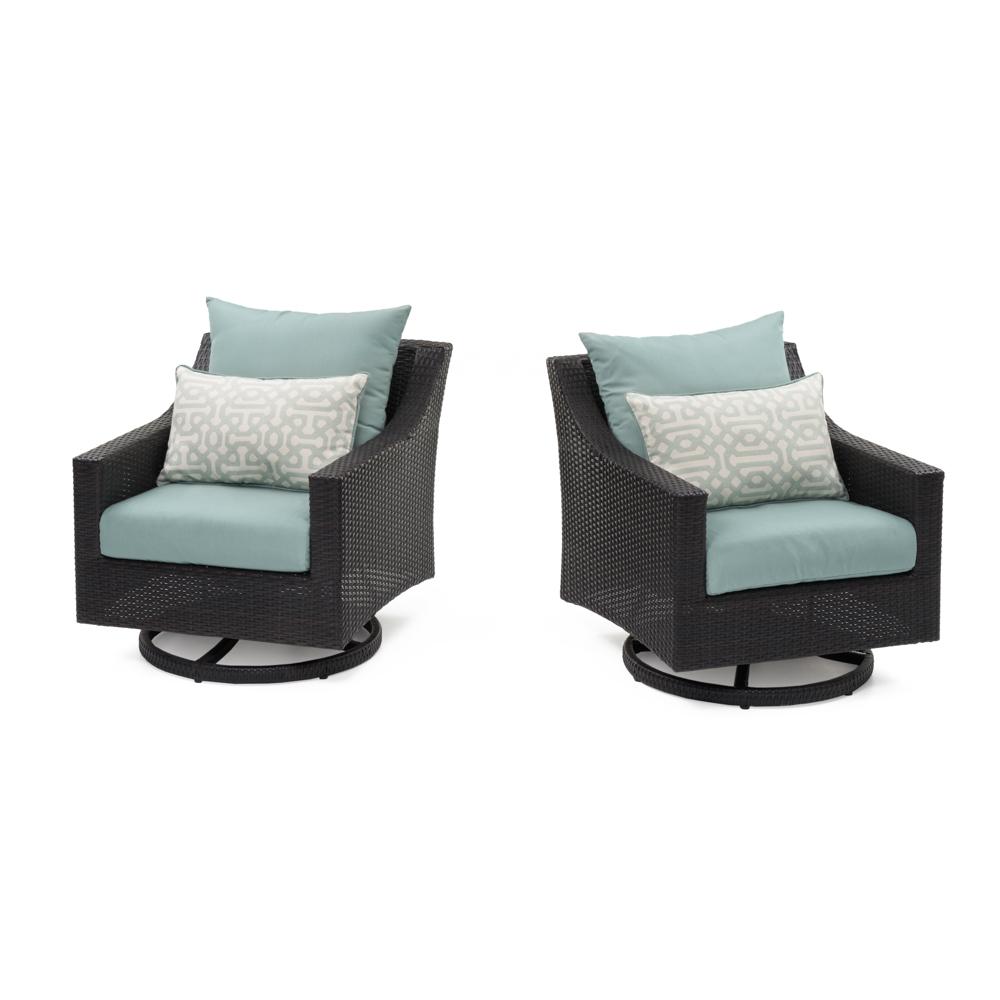 DecoÃ¢Â„Â¢ Set of 2 SunbrellaÃ‚Â® Outdoor Motion Club Chairs - Spa Blue