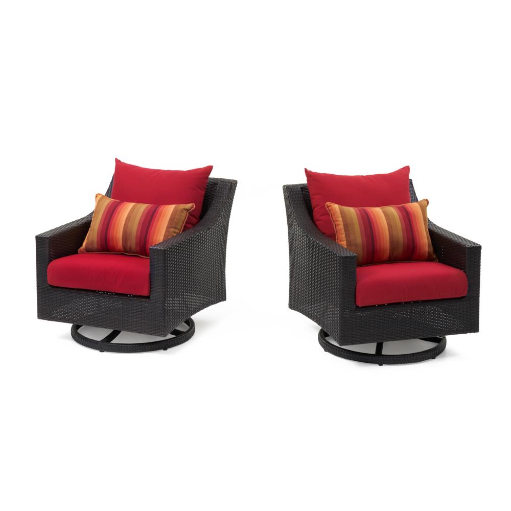 DecoÃ¢Â„Â¢ Set of 2 SunbrellaÃ‚Â® Outdoor Motion Club Chairs - Sunset Red