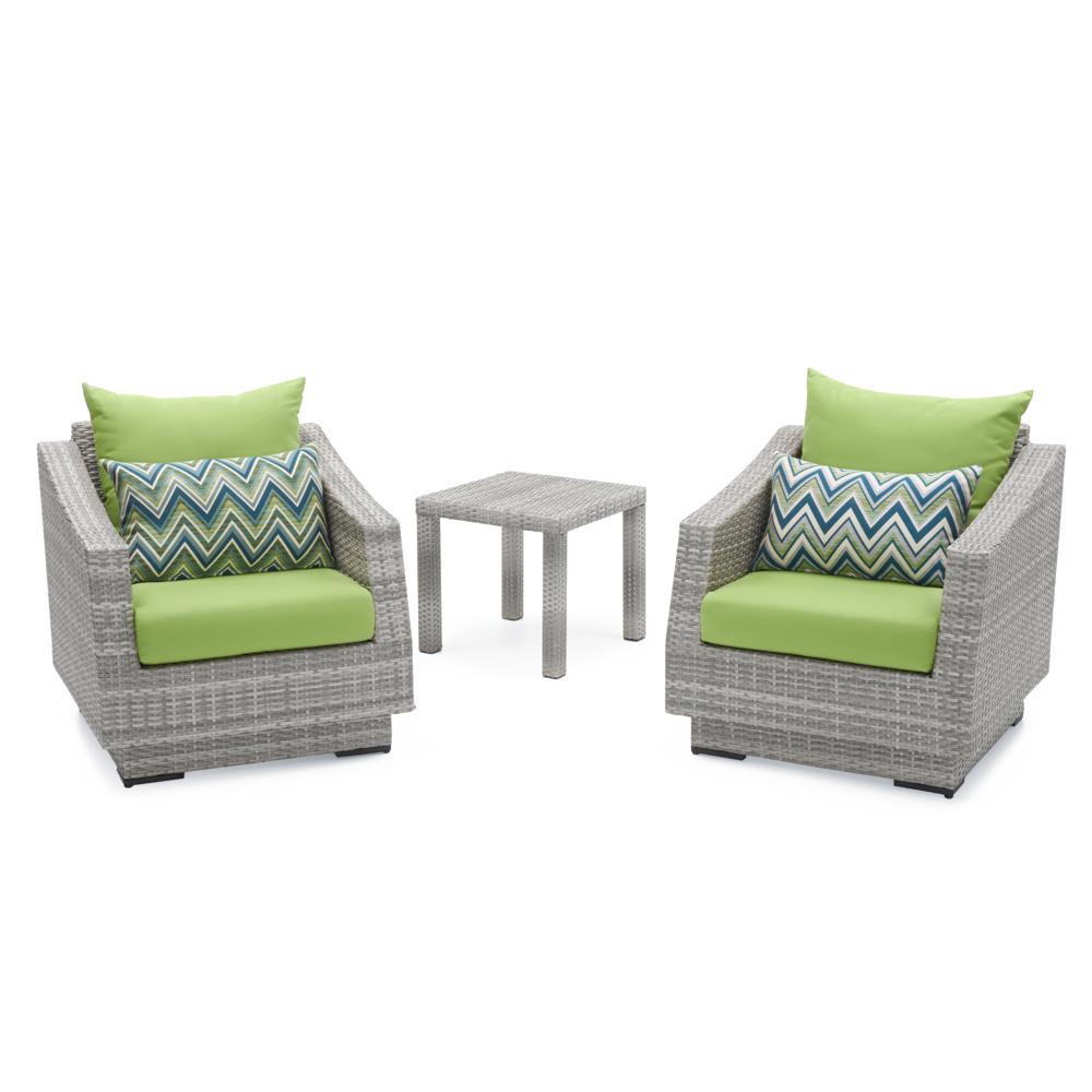 CannesÃ¢Â„Â¢ Club Chairs and Side Table - Ginkgo Green