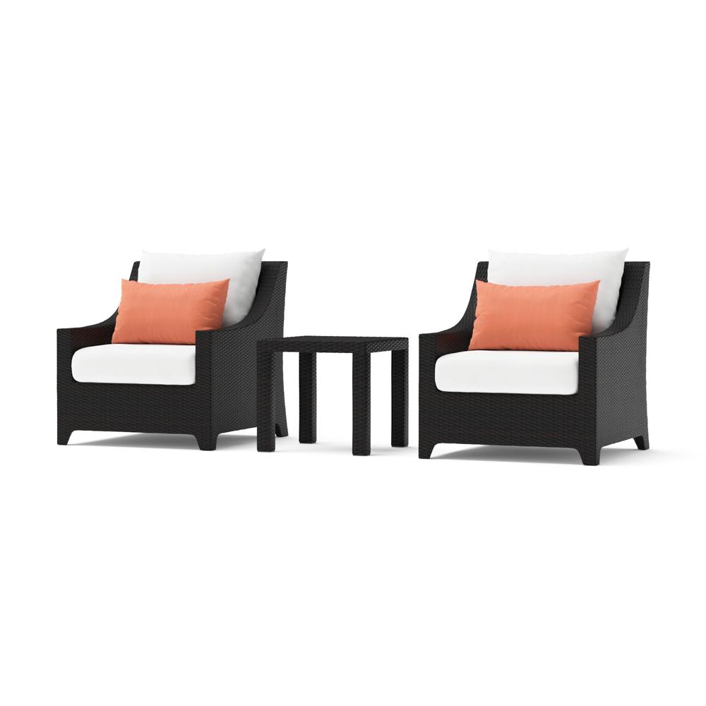 DecoÃ¢Â„Â¢ Club Chairs and Side Table - Cast Coral