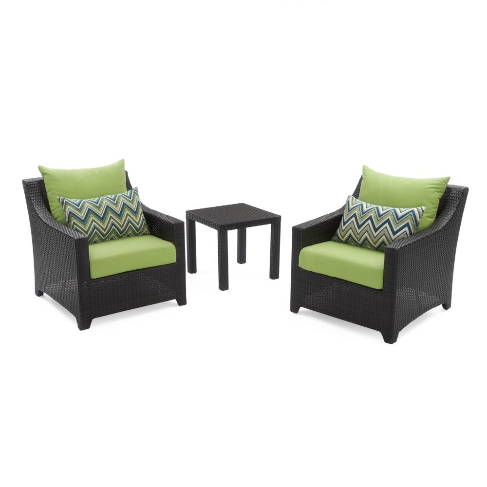 DecoÃ¢Â„Â¢ Club Chairs and Side Table - Ginkgo Green