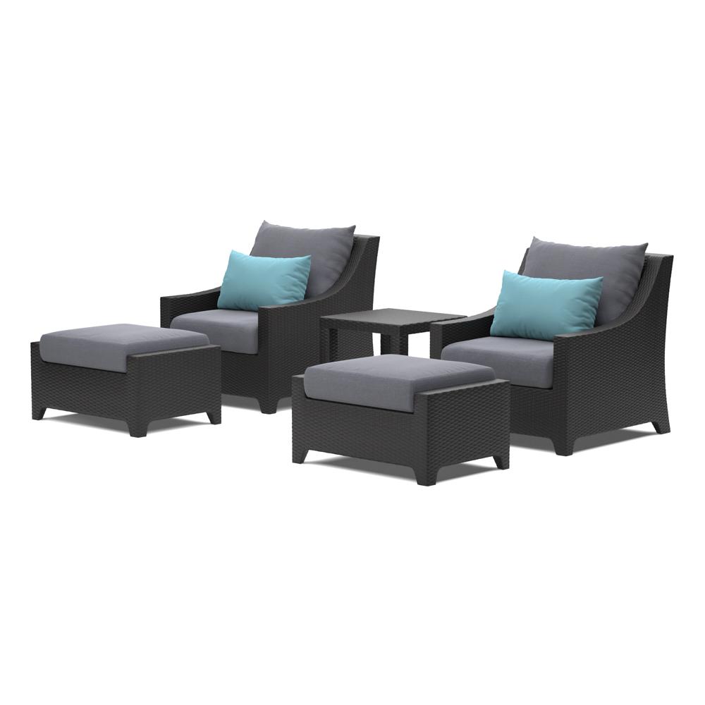 DecoÃ¢Â„Â¢ 5 Piece Club Chair and Ottoman Set - Gray