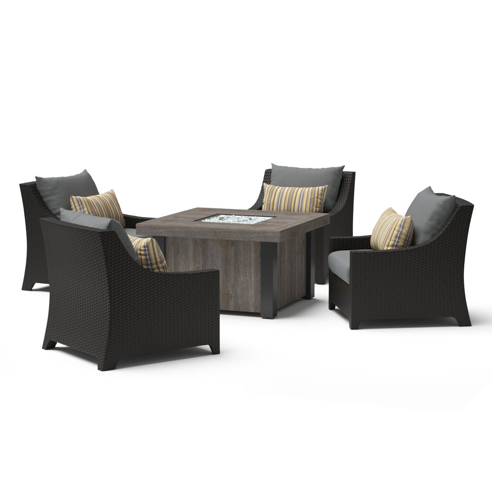 DecoÃ¢Â„Â¢ 5 Piece Fire Chat Set- Charcoal Gray