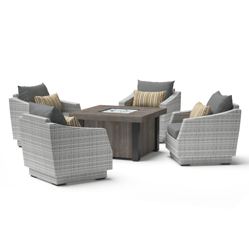 CannesÃ¢Â„Â¢ 5 Piece Fire Chat Set - Charcoal Gray