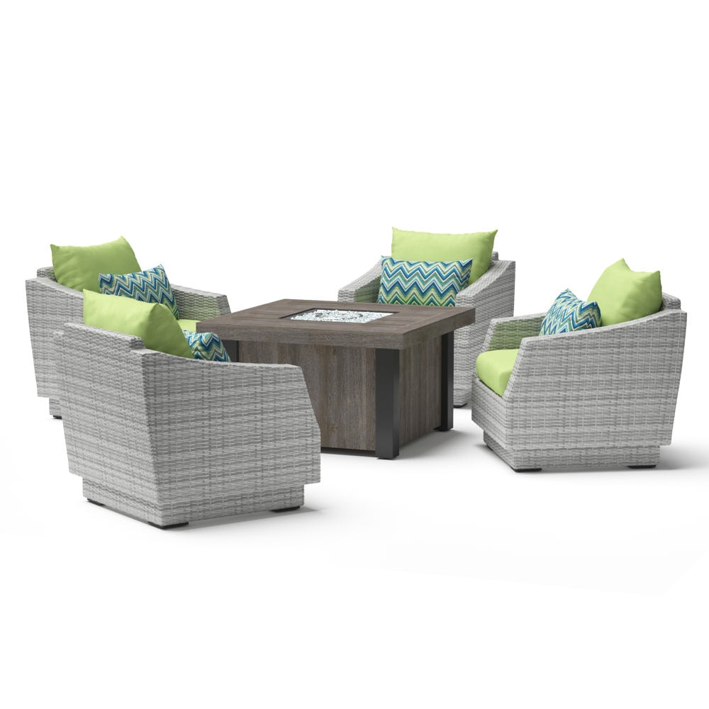 CannesÃ¢Â„Â¢ 5 Piece Fire Chat Set - Ginkgo Green