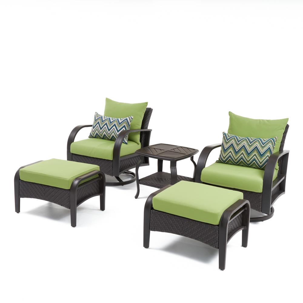 BarceloÃ¢Â„Â¢ 5 Piece Motion Club & Ottoman Set - Ginkgo Green