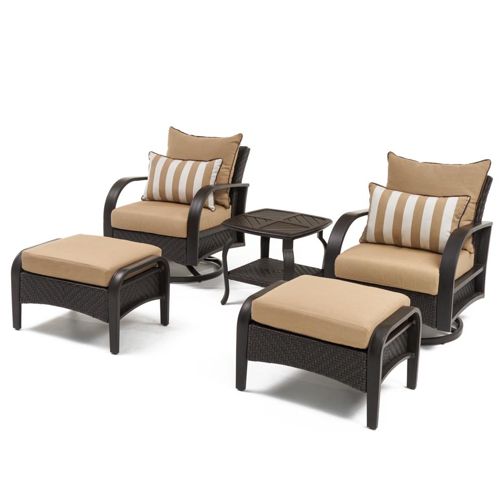 BarceloÃ¢Â„Â¢ 5 Piece SunbrellaÃ‚Â® Outdoor Motion Club Seating Set - Maxim Beige