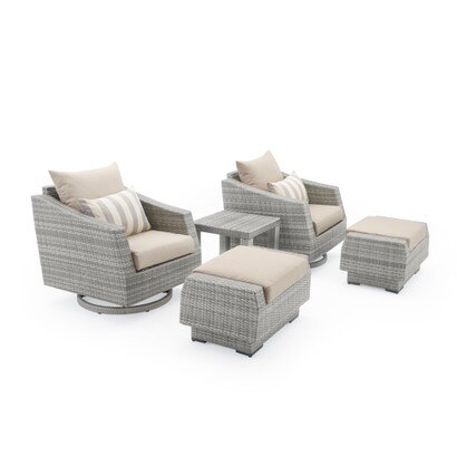 Cannes Motion Club Chairs 5 Piece Seating Set