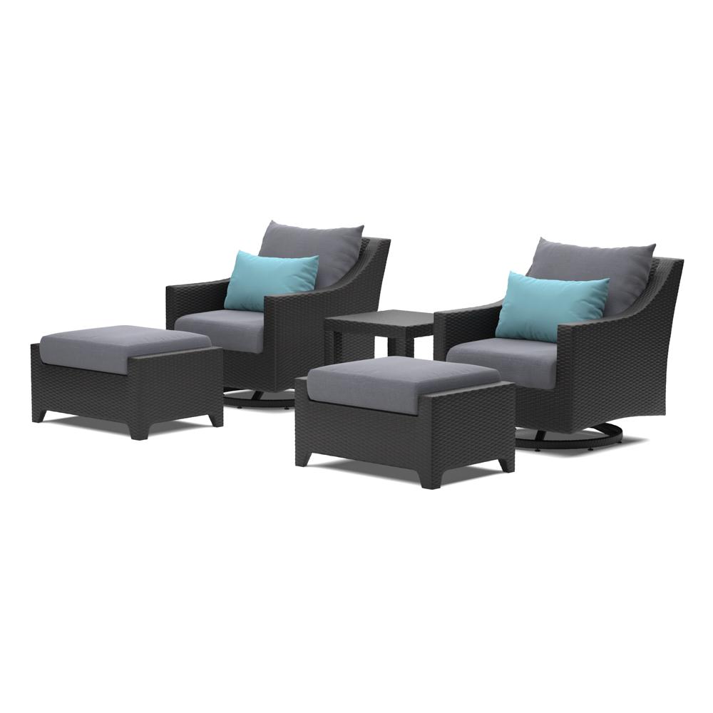 DecoÃ¢Â„Â¢ 5 Piece Motion Club & Ottoman Set - Gray