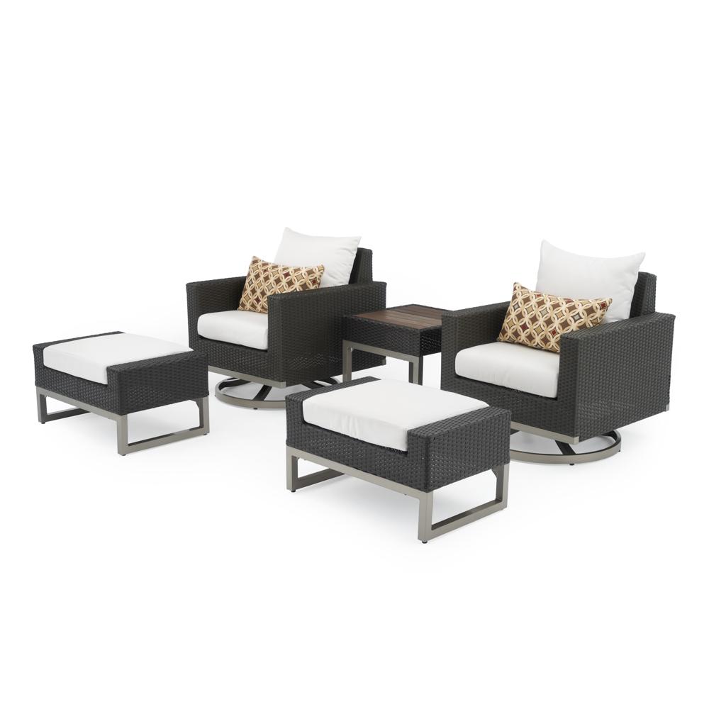 MiloÃ¢Â„Â¢ Espresso 5 Piece Motion Club Set - Moroccan Cream