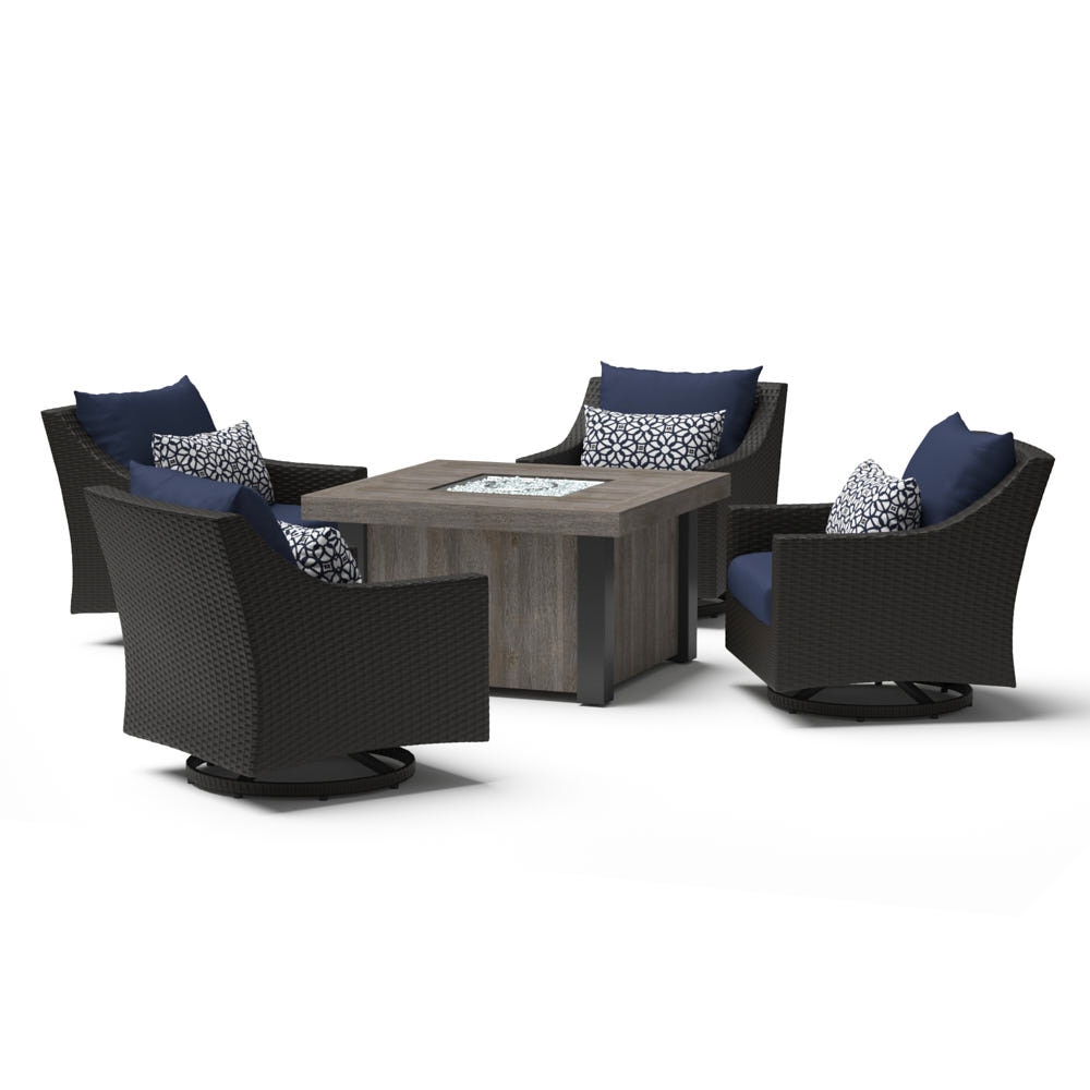 DecoÃ¢Â„Â¢ 5 Piece Motion Fire Chat Set - Navy Blue