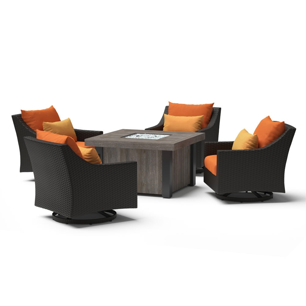 DecoÃ¢Â„Â¢ 5 Piece Motion Fire Chat Set in Tikka Orange