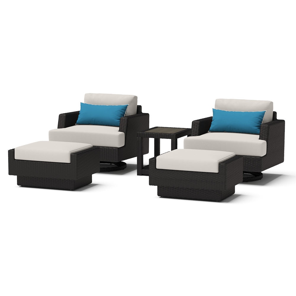 PortofinoÃ‚Â® Comfort 5 Piece Motion Wood Seating Set - Dove Gray