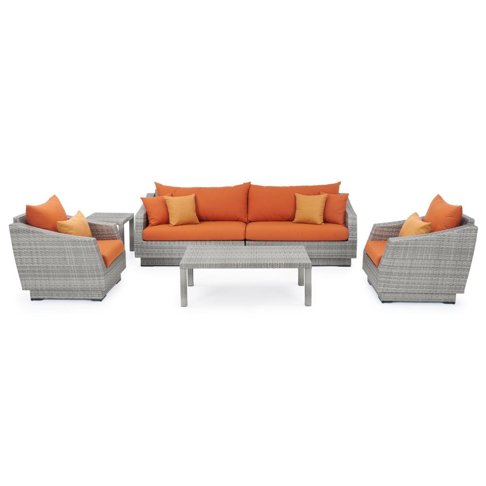 Cannes™ 6 Piece Sofa & Club Chair Set - Tikka Orange