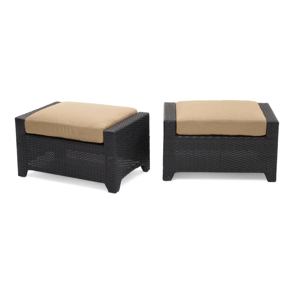 DecoÃ¢Â„Â¢ Set of 2 SunbrellaÃ‚Â® Outdoor Club Ottomans - Maxim Beige