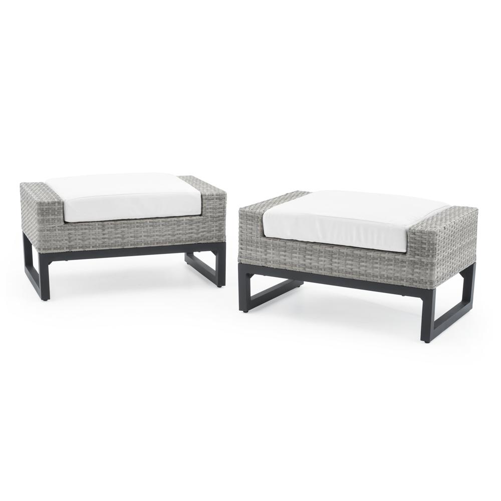 MiloÃ¢Â„Â¢ Gray Ottomans - Moroccan Cream