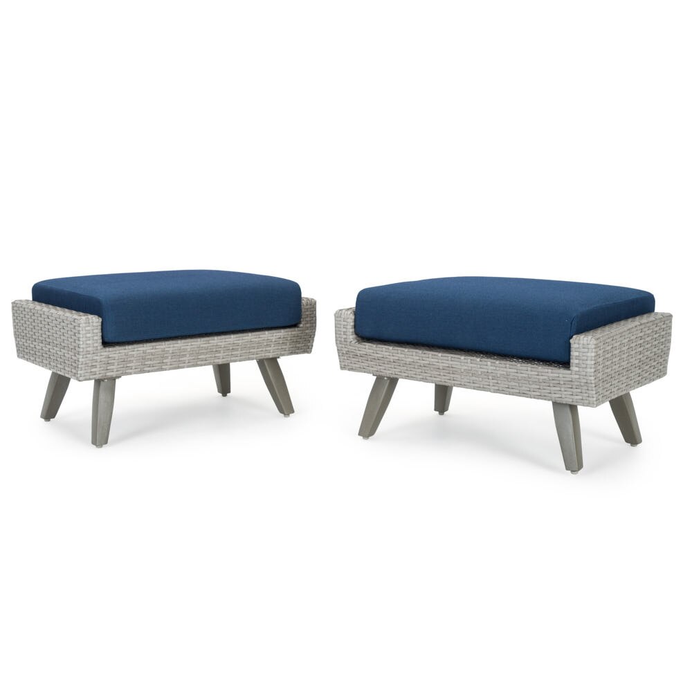 Portofino® Casual Club Ottomans - Laguna Blue