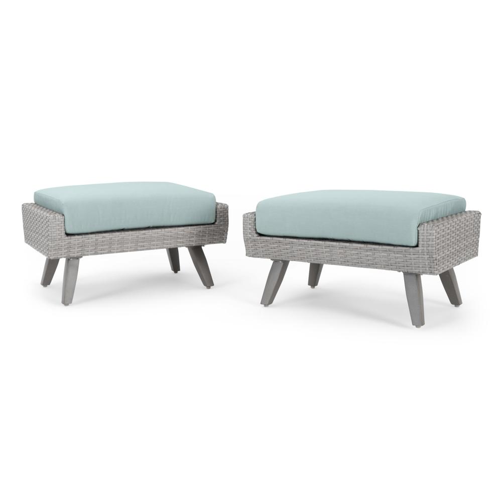 Portofino® Casual Club Ottomans - Spa Blue