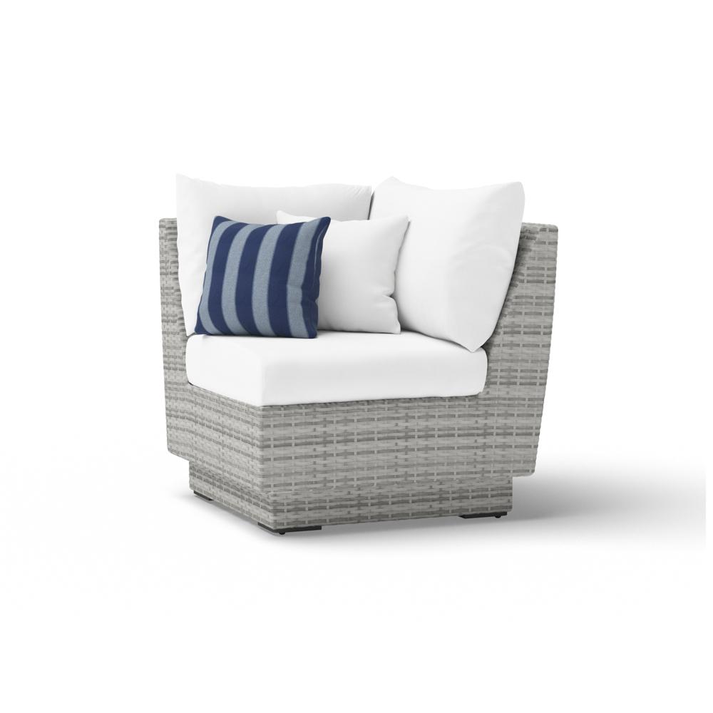 CannesÃ¢Â„Â¢ SunbrellaÃ‚Â® Outdoor Corner Chair - Centered Ink