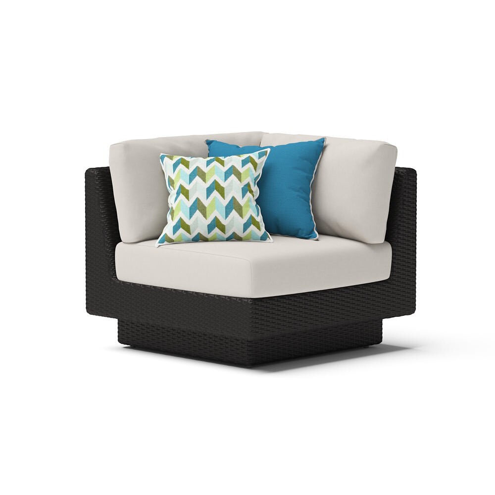 Portofino® Comfort Sunbrella® Outdoor Corner Chair - Dove Gray