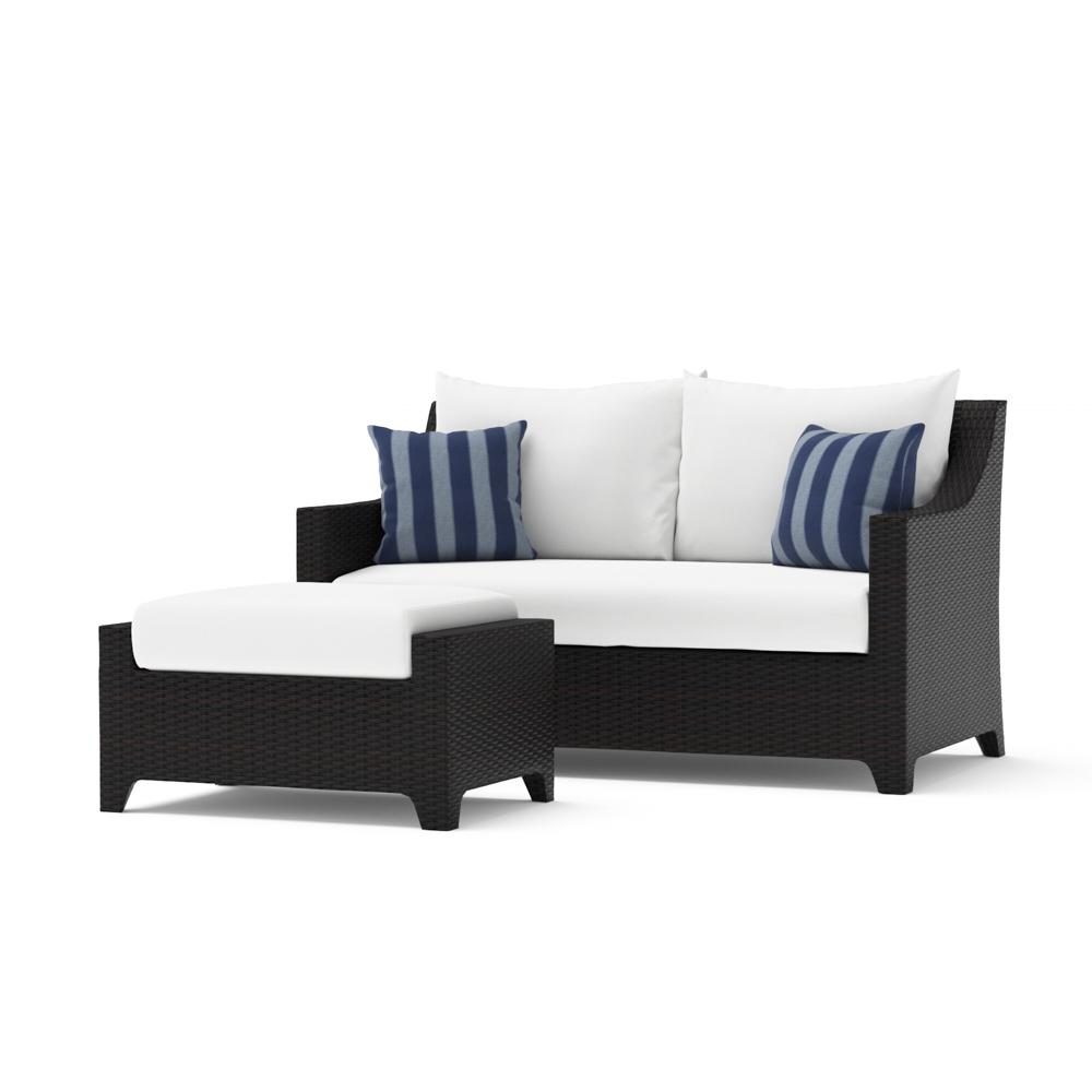 DecoÃ¢Â„Â¢ Loveseat & Ottoman - Centered Ink