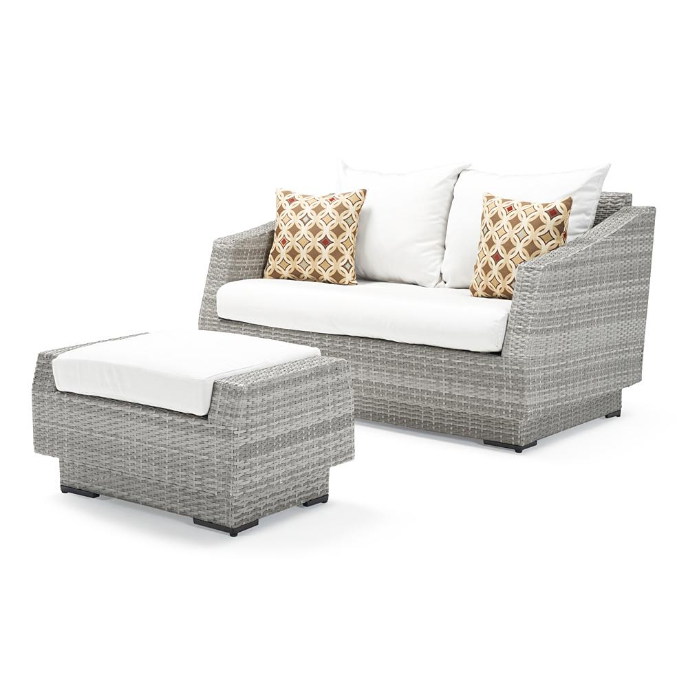 CannesÃ¢Â„Â¢ Loveseat and Ottoman - Moroccan Cream