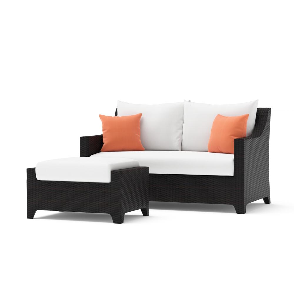 DecoÃ¢Â„Â¢ Loveseat & Ottoman - Cast Coral