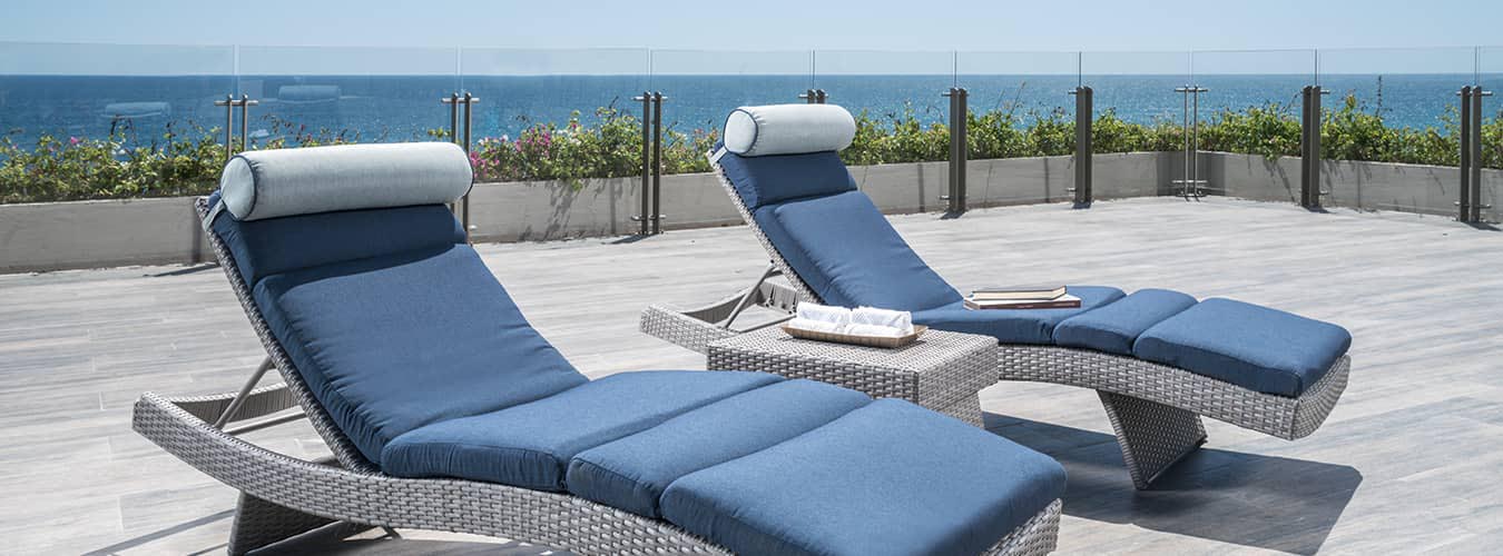 portofino comfort 3 piece chaise lounge set